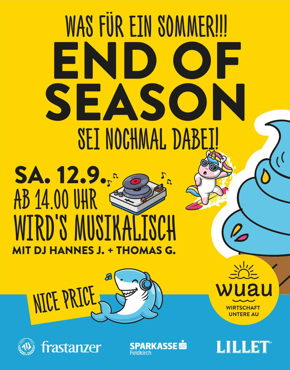 WUAU Summer 2026 – End of season